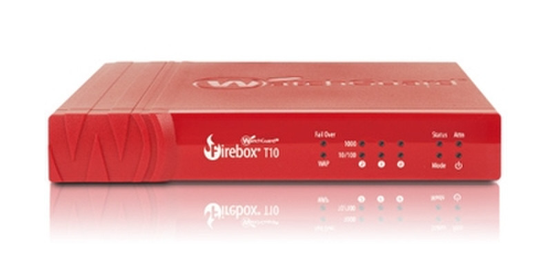 WatchGuard Firebox T10-W w/ 1-yr Security Suite 400Mbit/s hardware firewall