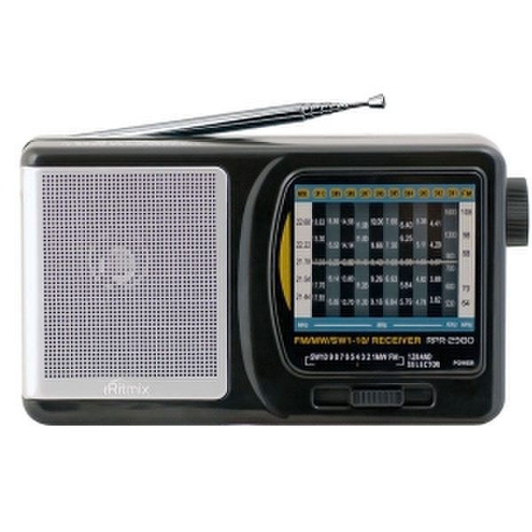 Ritmix RPR-2980 Портативный Аналоговый Черный радиоприемник