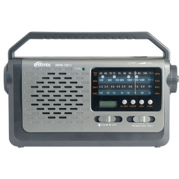 Ritmix RPR-7011 Портативный Аналоговый Серый радиоприемник