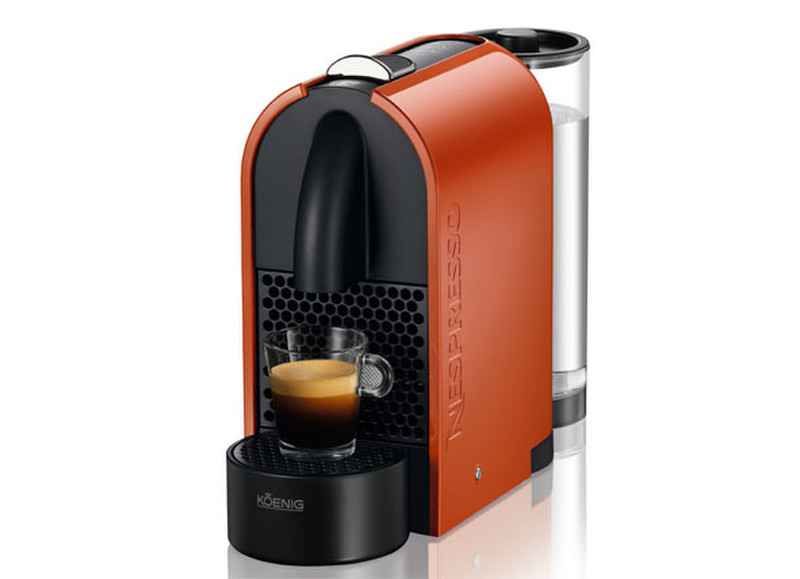 KOENIG B03131 freestanding Fully-auto Pod coffee machine 0.8L 1cups Orange coffee maker