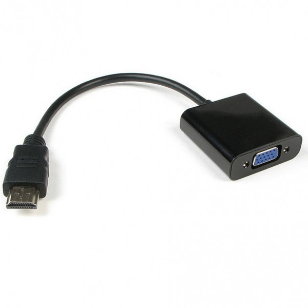 Techly HDMI - VGA+3.5mm M/F HDMI VGA+3.5mm Черный