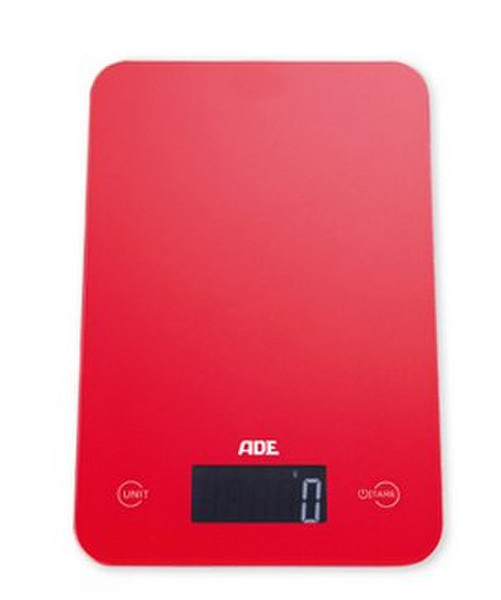 ADE Slim Electronic kitchen scale Rot