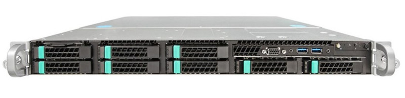 Intel R1208WTXXX Rack Black,Silver computer case