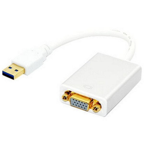 Techly USB 3.0 - VGA M/F USB 3.0 VGA Weiß