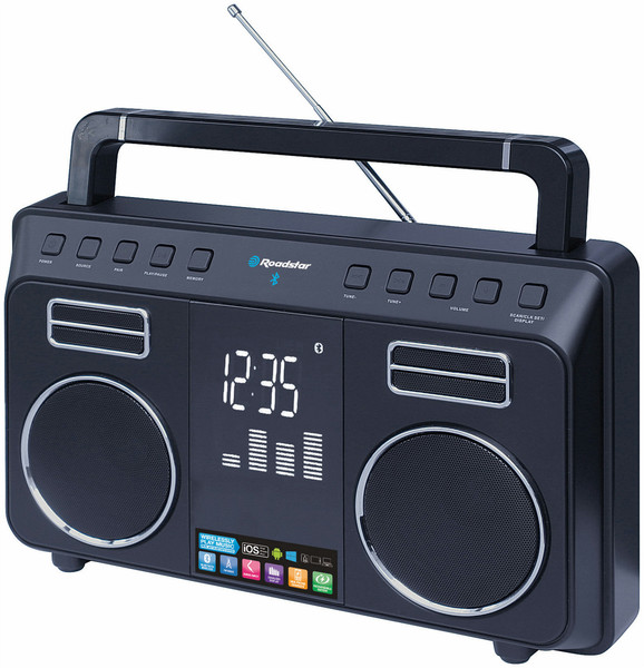 Roadstar TRA-800BT Портативный Цифровой Черный радиоприемник