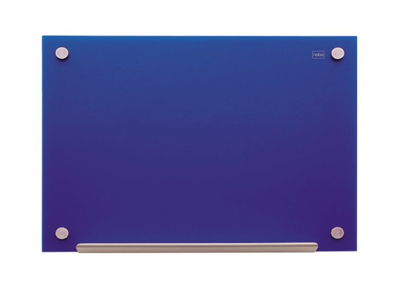 Nobo Diamond Magnetic Drywipe Glass Board Blue 1800x1200mm whiteboard