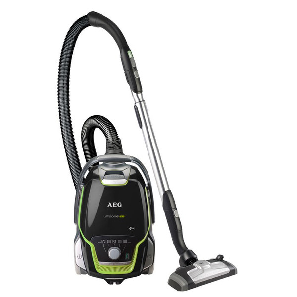 AEG UltraOne UOGREEN Cylinder vacuum cleaner 800W A Black,Green