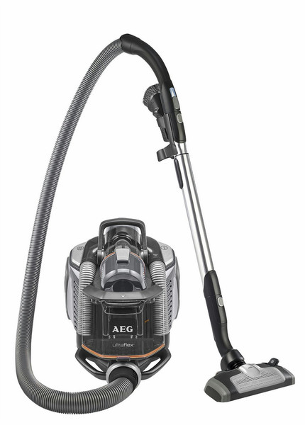 AEG UFPARKETT UltraFlex Cylinder vacuum cleaner 1200W D Black,Grey