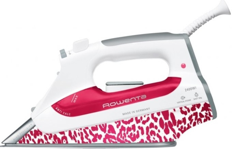 Rowenta DZ 5921 Dry & Steam iron Stainless Steel soleplate 2400W Pink Bügeleisen