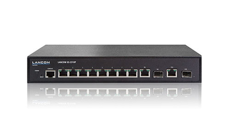 Lancom Systems GS-2310P Managed L2 Gigabit Ethernet (10/100/1000) Power over Ethernet (PoE) 1U Black