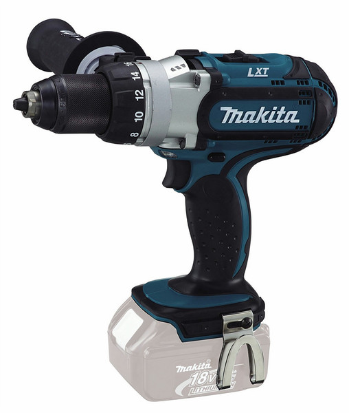 Makita DDF451ZJ Дрель с рукояткой пистолетного типа Литий-ионная (Li-Ion) 2100г Черный, Синий, Cеребряный аккумуляторная комби-дрель