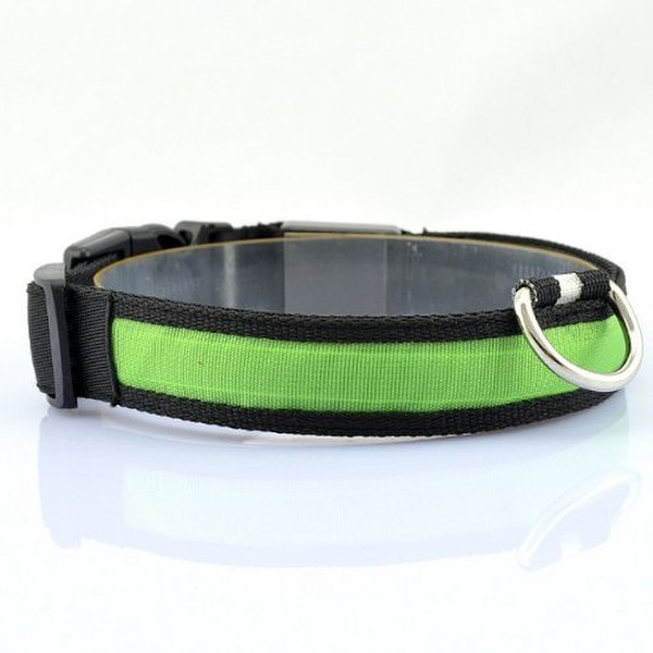 Goliton PET.08.LED.LXX.XXG Grün, Schwarz Nylon Groß Hund Halsband für Haustiere