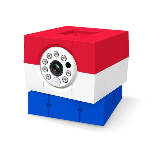 Amaryllo iCam HD 360 IP security camera Innenraum Kubus Blau, Rot, Weiß