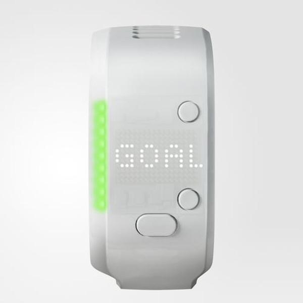 Adidas Micoach Fit Smart Беспроводной Wristband activity tracker Белый