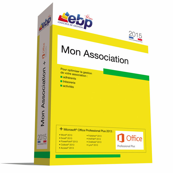 EBP Mon Association 2015 + Microsoft Office Professionnel Plus 2013