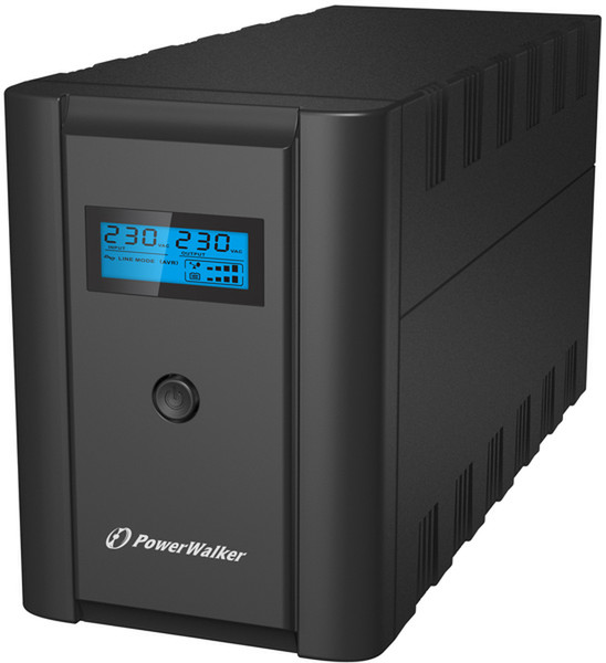 BlueWalker VI 1200 LCD Интерактивная 1200ВА 4розетка(и) Tower Черный источник бесперебойного питания