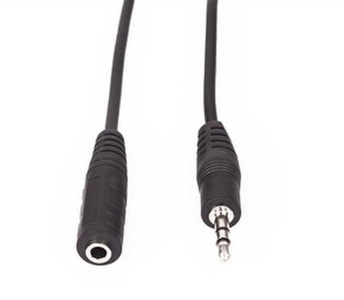 VCOM CV202 1.8m 3.5mm 3.5mm Black audio cable