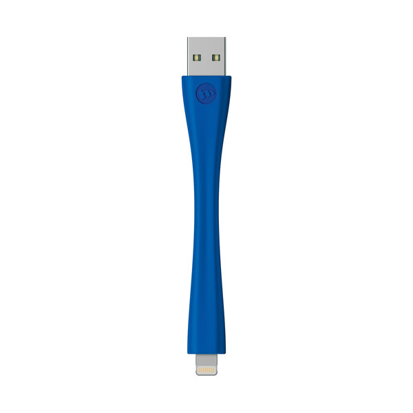 Mophie USB-LTG-4IN-BLU 0.098м USB A Lightning Синий кабель USB