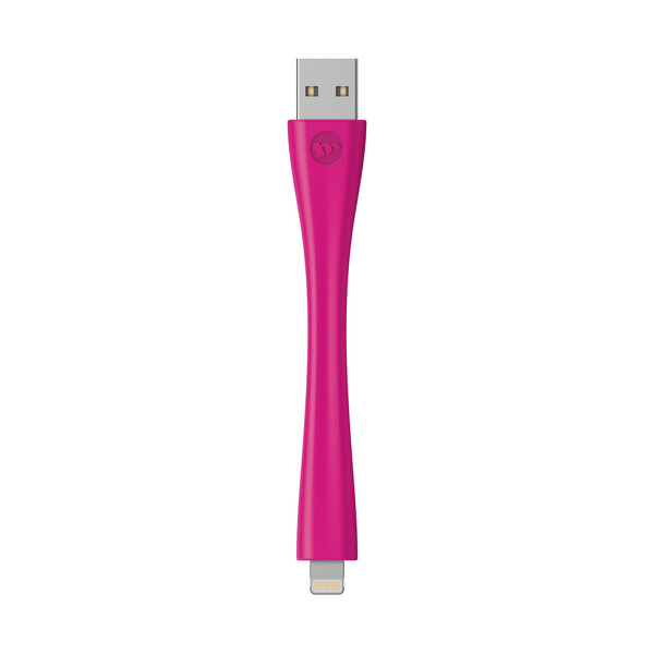 Mophie USB-LTG-4IN-DPNK 0.098м USB A Lightning Розовый кабель USB