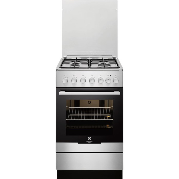 Electrolux RKK21150OX Freestanding Gas hob A Black,Stainless steel cooker