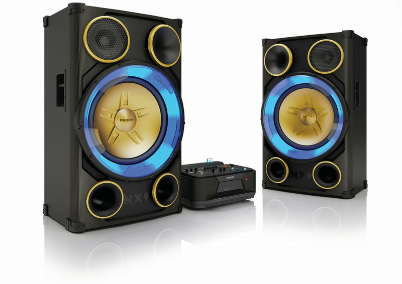 Philips NTRX900/78 Mini set 2900W Black,Blue,Gold home audio set