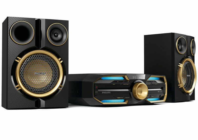 Philips FX30X/78 Mini set 600W Black,Blue,Gold home audio set