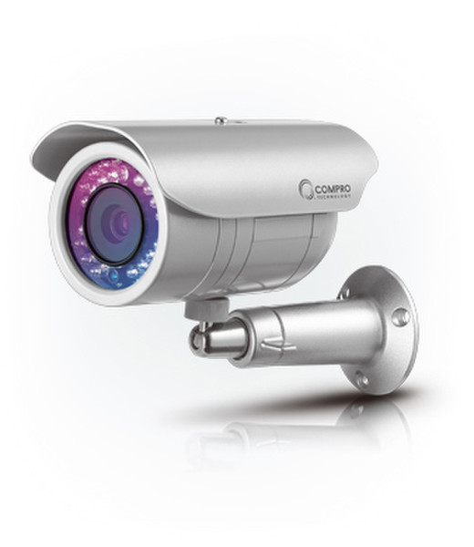 Compro IP400P IP security camera Innen & Außen Geschoss Silber Sicherheitskamera