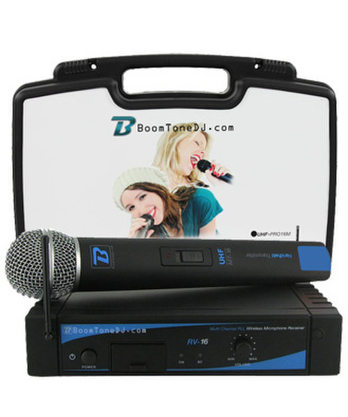 BoomTone DJ UHF PRO 16M Stage/performance microphone Wireless Multicolour
