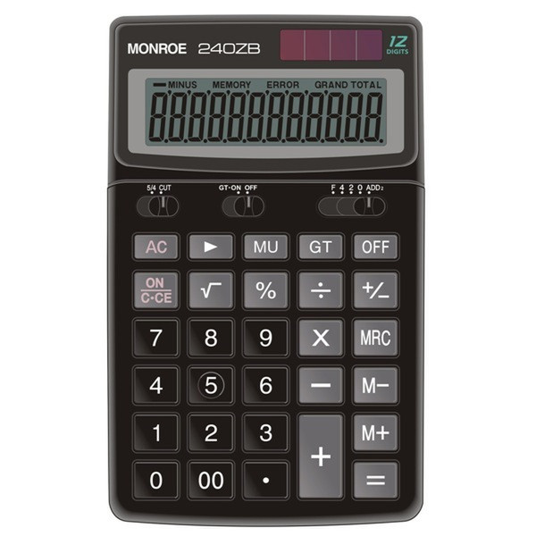 Monroe 240ZB Desktop Basic calculator Black calculator