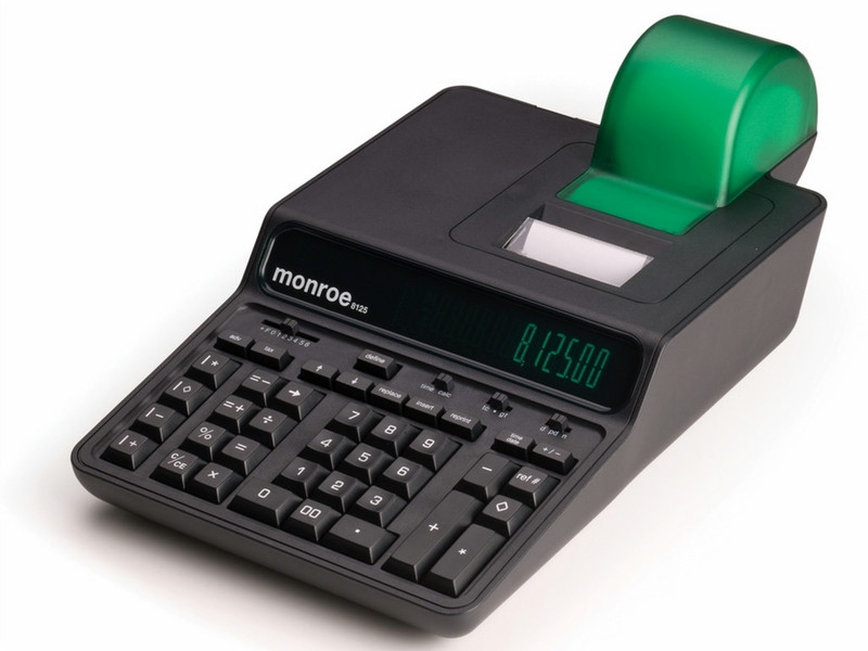 Monroe 8125 Desktop Printing calculator Black calculator