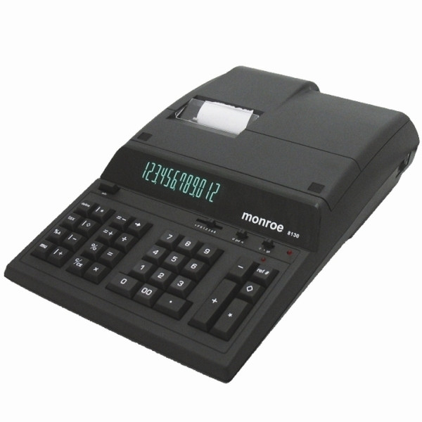 Monroe 1851 Desktop Printing calculator Black