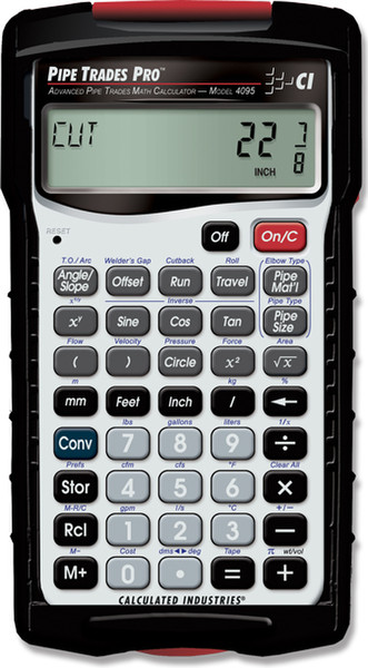 Calculated Industries Pipe Trades Pro Pocket Scientific calculator Silver