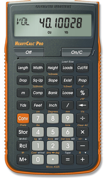 Calculated Industries HeavyCalc Pro Pocket Scientific calculator Graphite