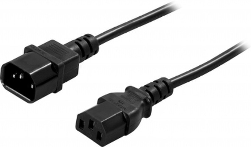 BlueWalker 91010013 C14 coupler C13 coupler Black power cable
