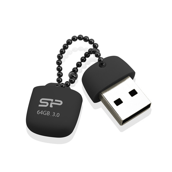 Silicon Power Jewel J07 64ГБ USB 3.0 Черный USB флеш накопитель