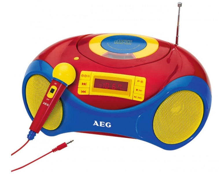 AEG SR 4363 CD Kids Line Цифровой Синий, Красный, Желтый CD радио