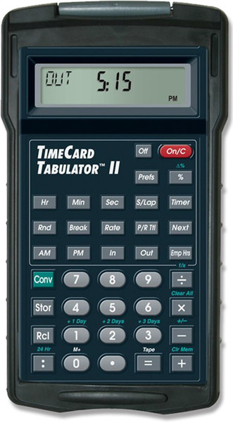 Calculated Industries TimeCard Tabulator II Pocket Financial calculator