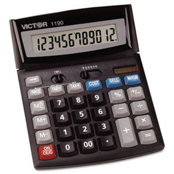 Victor Technology 1190 Desktop Basic calculator Schwarz Taschenrechner