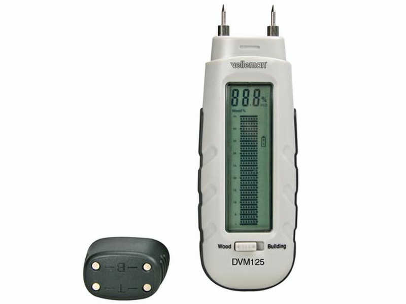 Velleman DVM125 Outdoor Electronic hygrometer Grey