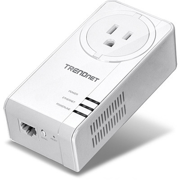 Trendnet TPL-421E 1200Mbit/s Eingebauter Ethernet-Anschluss Weiß 1Stück(e) PowerLine Netzwerkadapter