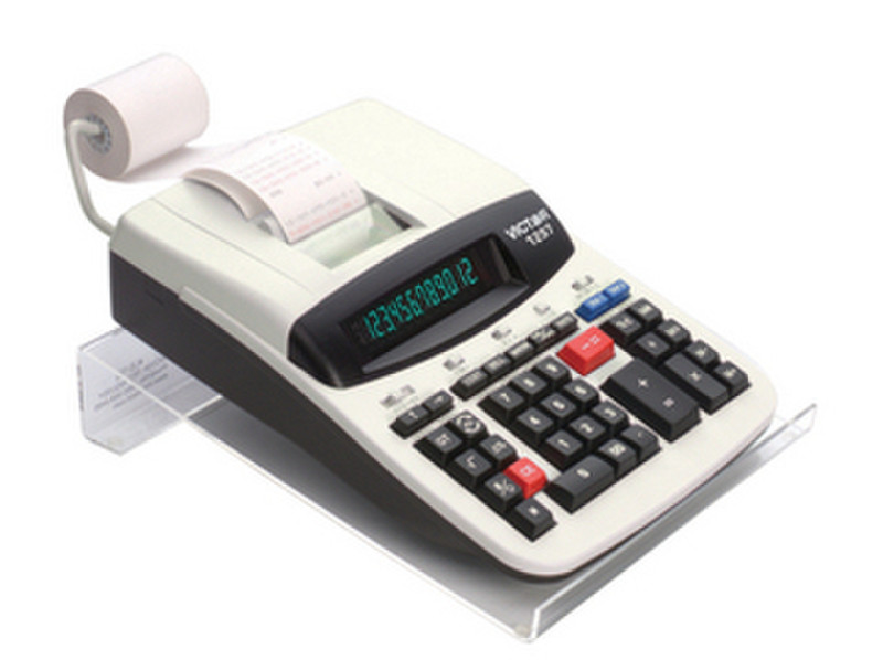 Victor Technology LS125 Desktop Printing calculator White calculator