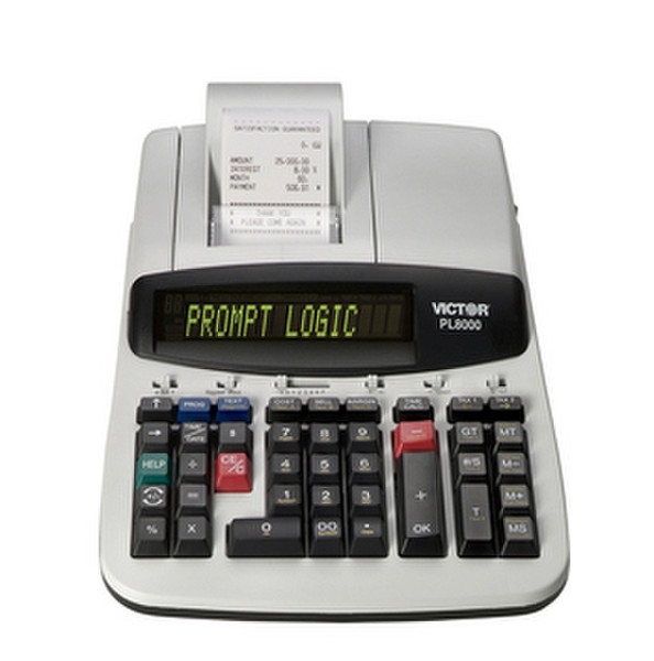 Victor Technology PL8000 Desktop Printing calculator White calculator