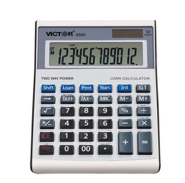 Victor Technology 6500 Desktop Basic calculator Weiß Taschenrechner