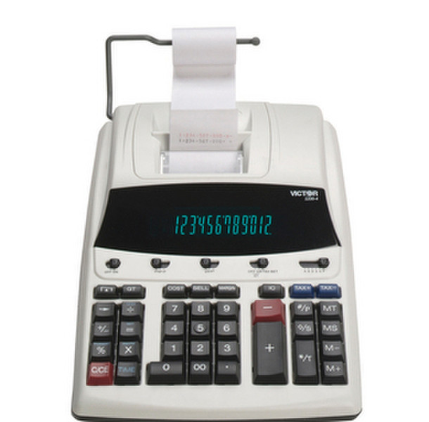 Victor Technology 1230-4 Desktop Basic calculator Weiß Taschenrechner