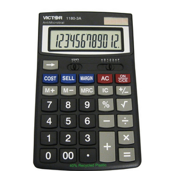 Victor Technology 1180-3A Desktop Basic calculator Black calculator