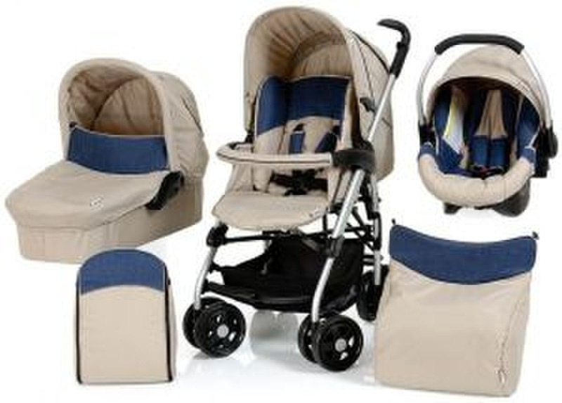 Hauck Condor All in One Set Travel system pram 1место(а) Бежевый, Синий