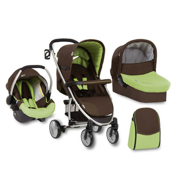 Hauck Malibu All in One Travel system pram 1seat(s) Brown,Green