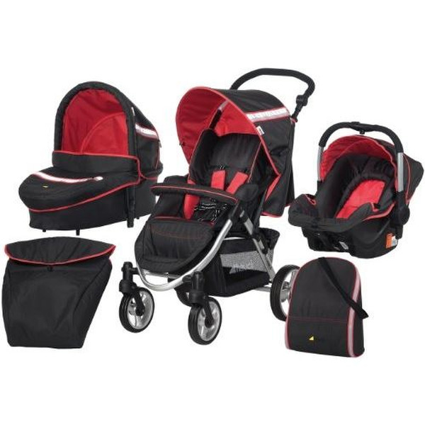 Hauck Apollo All in One Travel system pram 1место(а) Черный, Красный