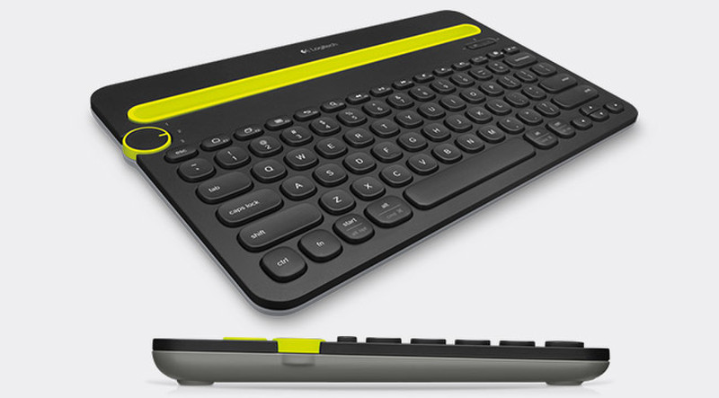Logitech K480 Bluetooth QZERTY Italienisch Schwarz, Grün Tastatur für Mobilgeräte
