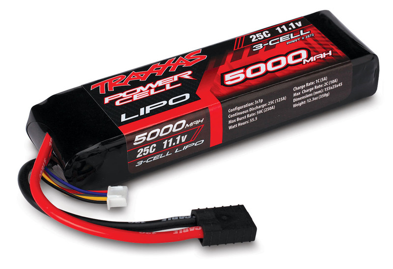 Traxxas 2872 Lithium Polymer 5000mAh 11.1V rechargeable battery